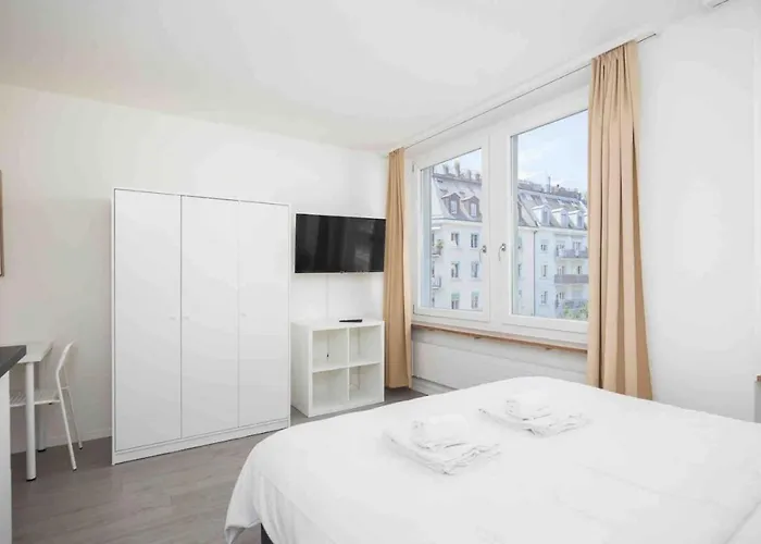 דירה Downtown Deluxe With Queen Bed Be-45 ציריך